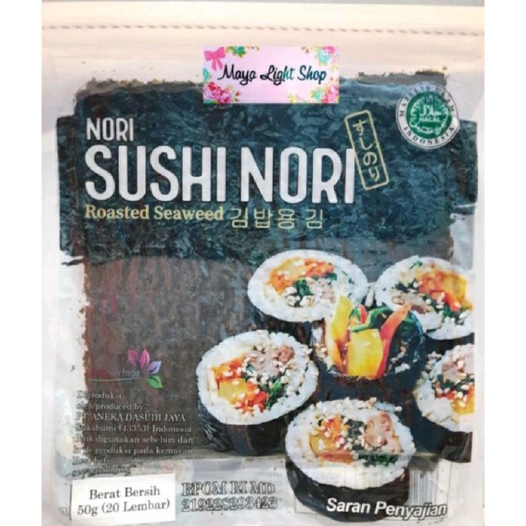 

Baru Nori sushi isi 20 lembar dry seaweed sushi bento halal kimbap rumput laut murah promo sale sushi nori Serba Murah