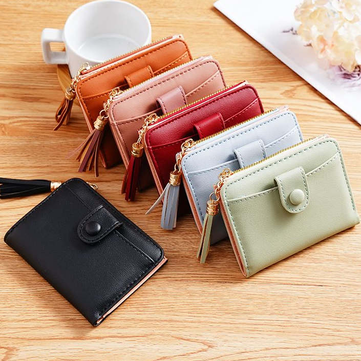 ➵➭✬ Smile Goddess Dompet Wanita Dompet Koin Ritsleting Lucu Dompet Koin Fashion Dompet Korea 2022