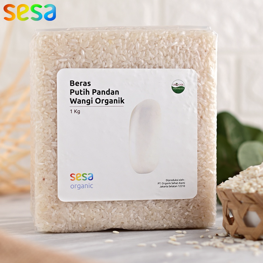 

➘✣✰ Sesa Beras Putih Pandan Wangi Organik 1 Kg