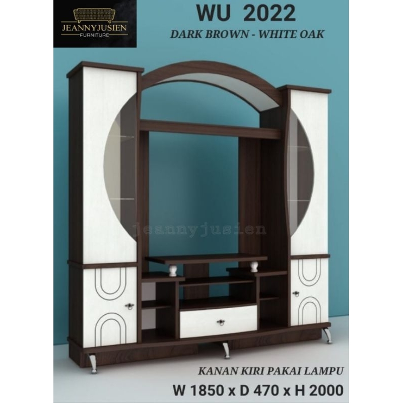 NEW.- LEMARI HIAS TV JUMBO MINIMALIS (2022/DRBRWN)