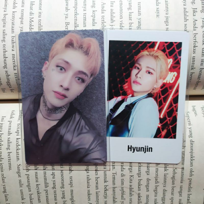 (BOOKED) LD GANGBAK NOEASY CHAN PAIR HYUNJIN POLAROID STRAY KIDS PHOTOCARD