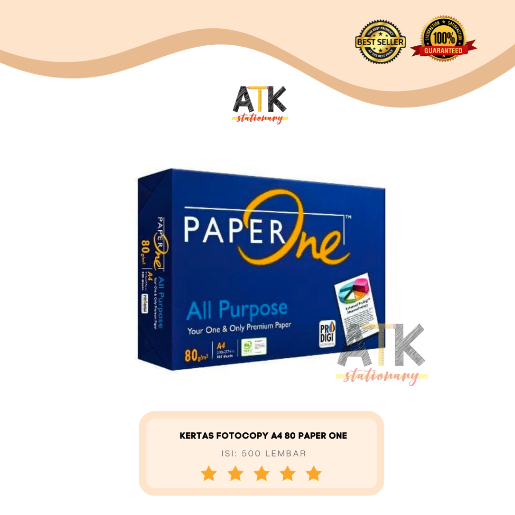 

Kertas Fotocopy A4 80 Gram Paper One atk