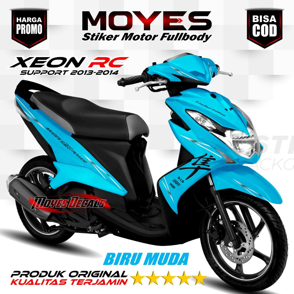(COD) Decal Xeon RC 125 Full Body Stiker Xeon RC125 Full Body Striping Xeon GT 125 Fullbody Polos
