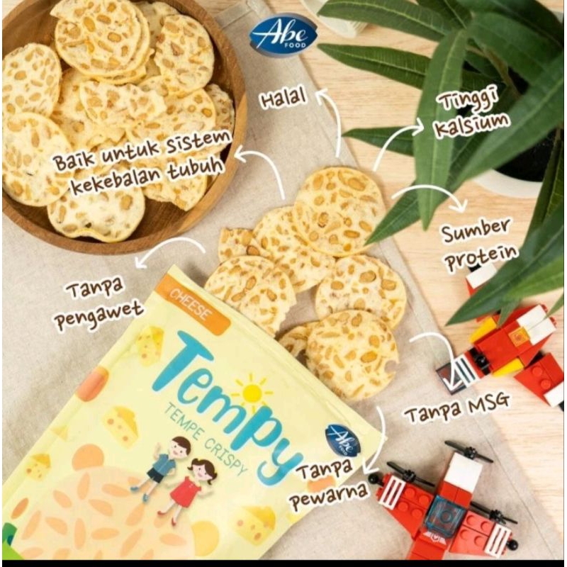 

snack tempe crispy dari abe cole 70grsnack sehat tanpa msg aman untuk anak