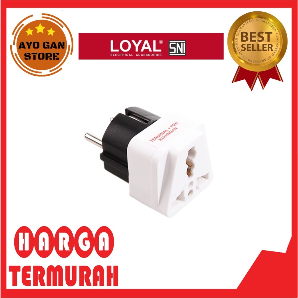 LOYAL-921K Colokan Kaki 3 / Steker Serbaguna (LY-921K) (SNI)