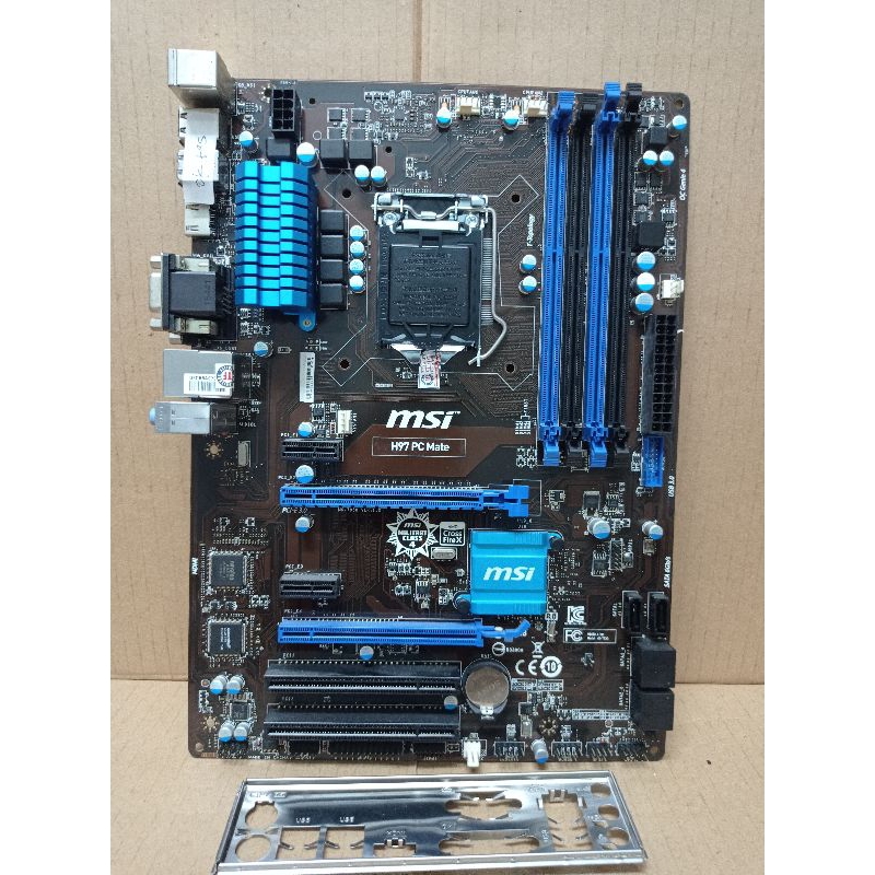 PAKETAN MOBO MSI H97 PC MATE + CORE I7 4770 LGA 1150 DDR3 ONBOARD VGA