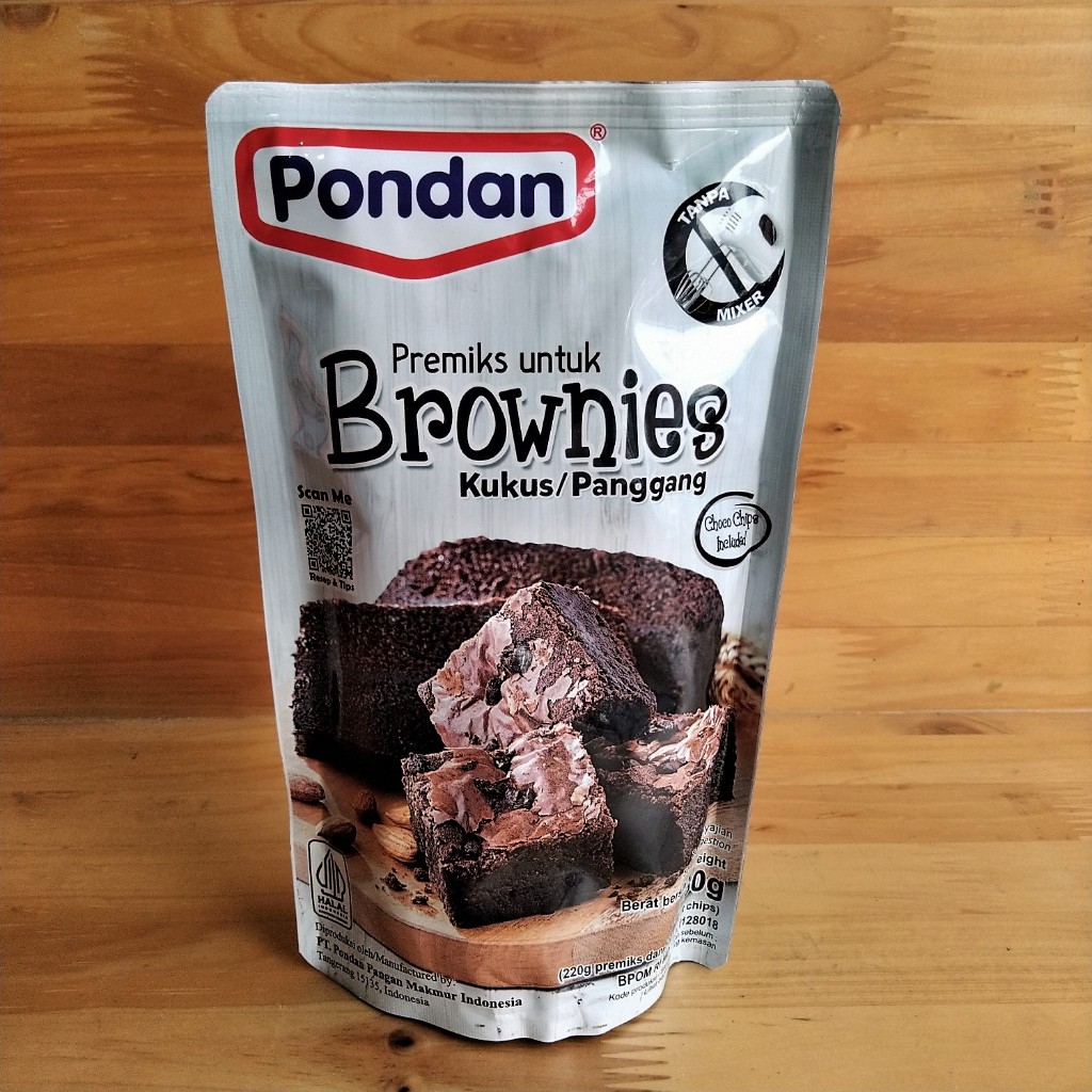 

Pondan Premiks untuk Brownies Kukus / Panggang 230gr