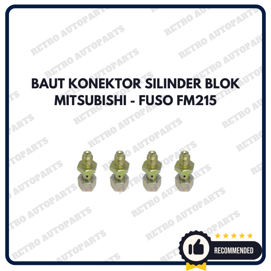 MITSUBISHI - FM | Baut konektor cylinder block mobil Mitsubishi Fuso FM215 Baud silinder blok M-Fuso