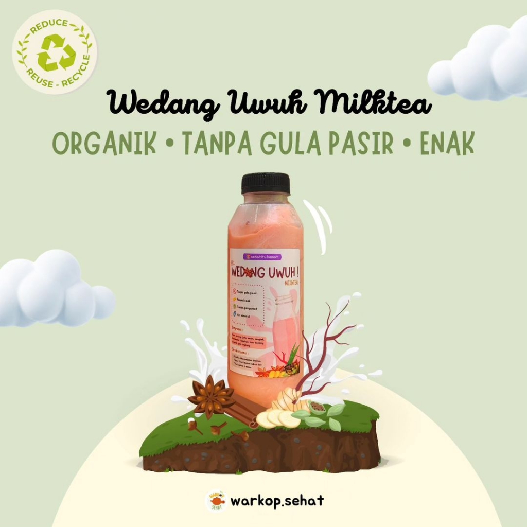 

Minuman Sehat Wedang Uwuh Milktea Frozen 250ml Siap Minum