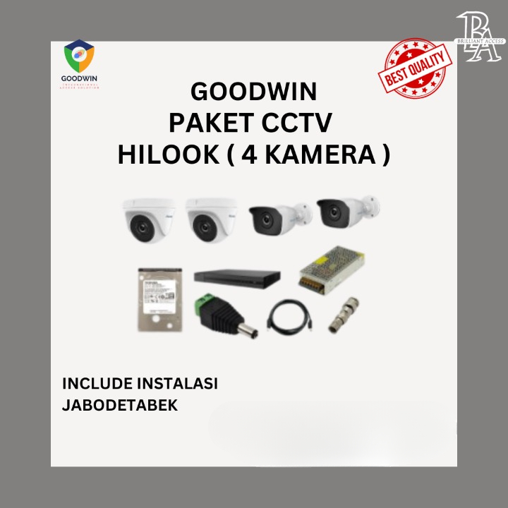 PAKET CCTV HILOOK 4 KAMERA/PAKET CCTV ANALOG HILOOK