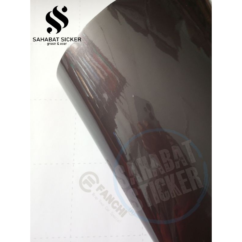 Skotlet Motor Sticker Metallic Glossy Grey Matte Chrome Grey L50 x P50