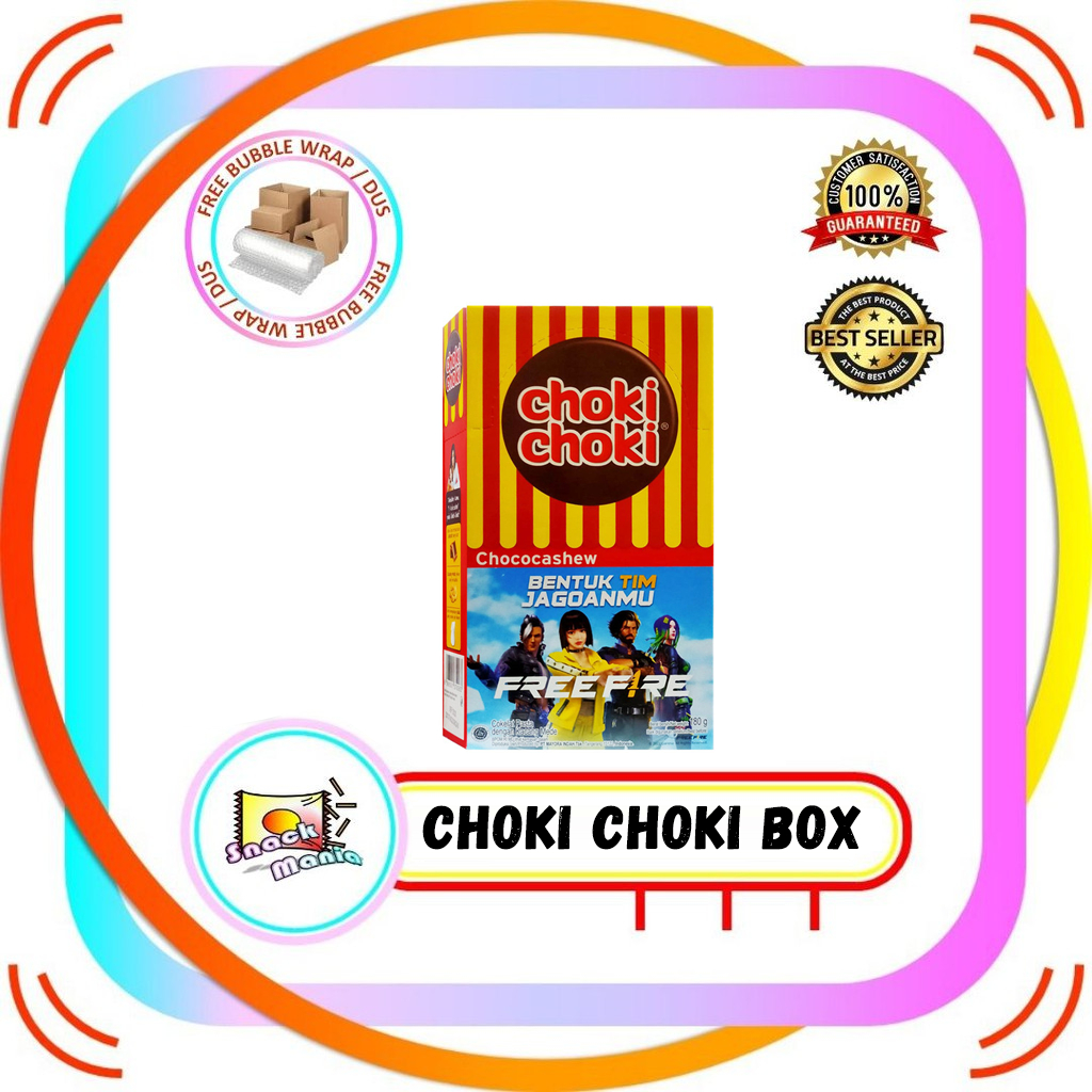 

Choki Choki Choco Cashew 10 gr x 20 pcs BOX Coklat