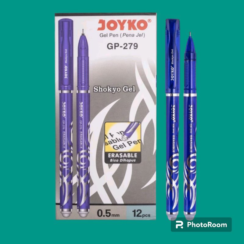 

Pen Gel Joyko bisa dihapus GP-279 tinta biru
