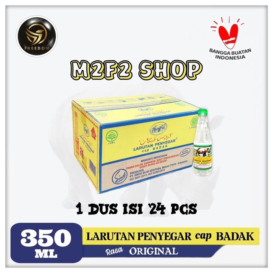 

Larutan Penyegar Cap BADAK Original Botol Pet - 350 ml (Kemasan Karton)
