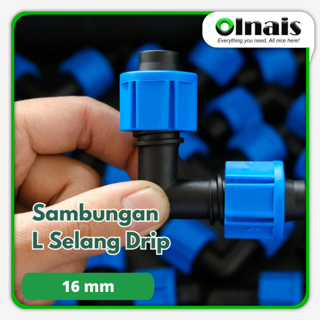 Sambungan L Elbow Selang Drip 16mm