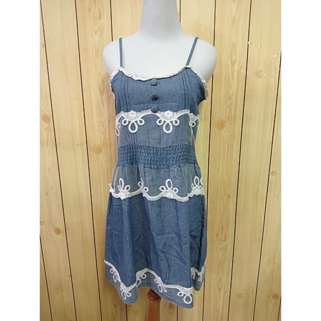 midi dress jeans-denim