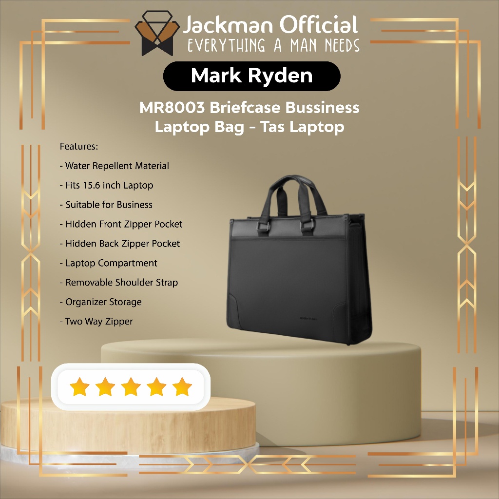 MARK RYDEN MR8003 Briefcase Bussiness Laptop Bag - Tas Laptop
