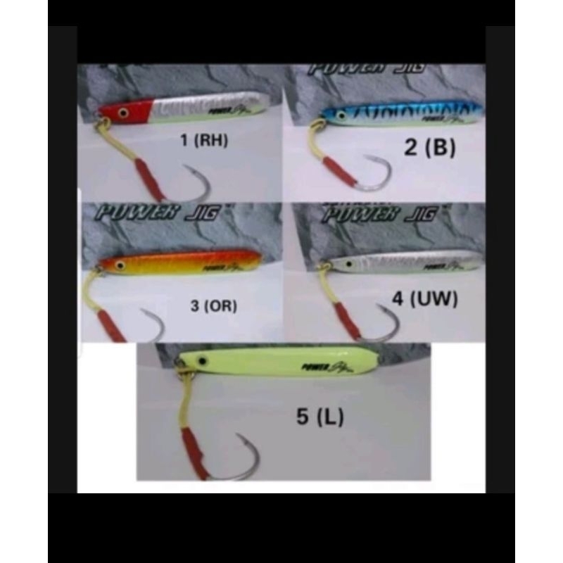metal jig captain power jig 150 gram lure jig laut