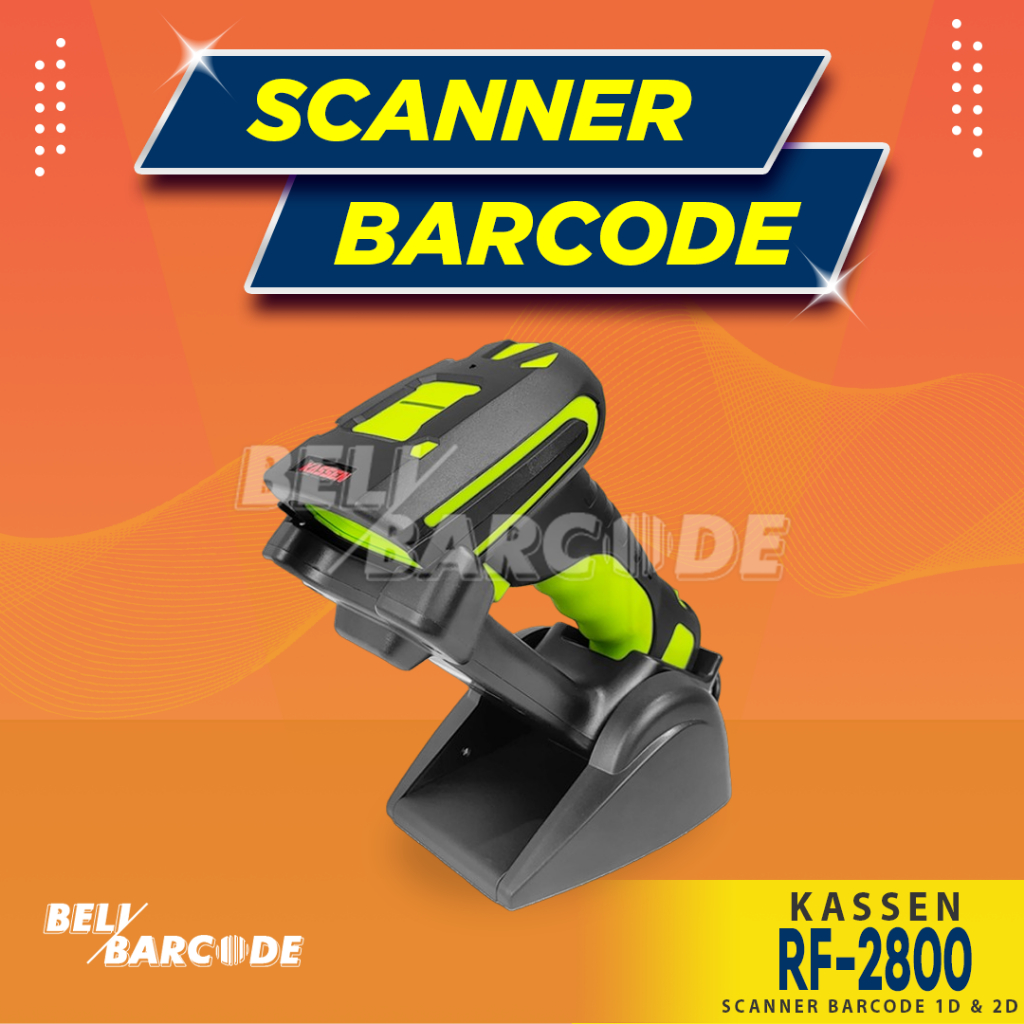 Kassen RF-2800 Scanner Barcode Industrial Scan 1D 2D RF2800 Wireless