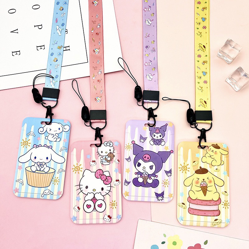 

ID CARD KARAKTER SANRIO LUCU GANTUNGAN MRT BUS FLAZZ | LANYARD LUCU KARAKTER CARD HOLDER GANTUNGAN LEHER