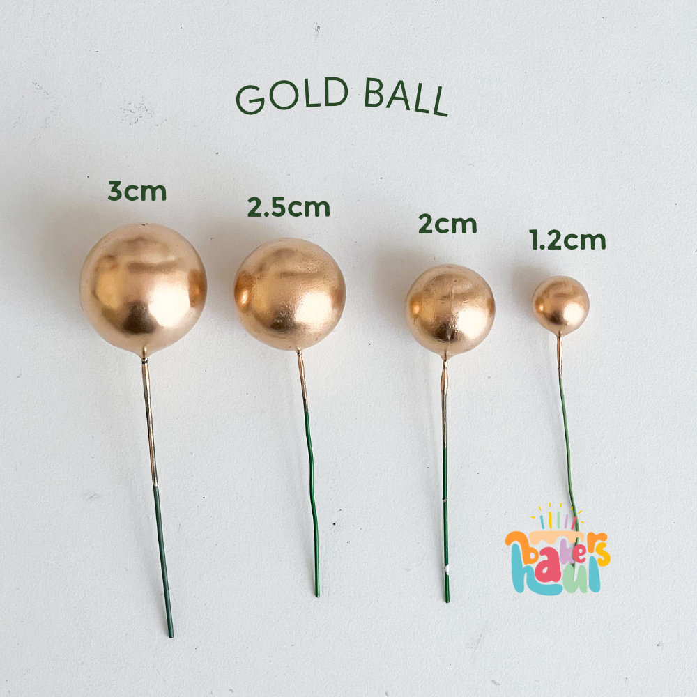 

Topper Bola / Ball Topper / Tusukan Kue Bola / Tusukan Kue Bulat / Gold Ball Topper / Silver Ball Topper / Red Ball Topper / Bahan Dekorasi Kue