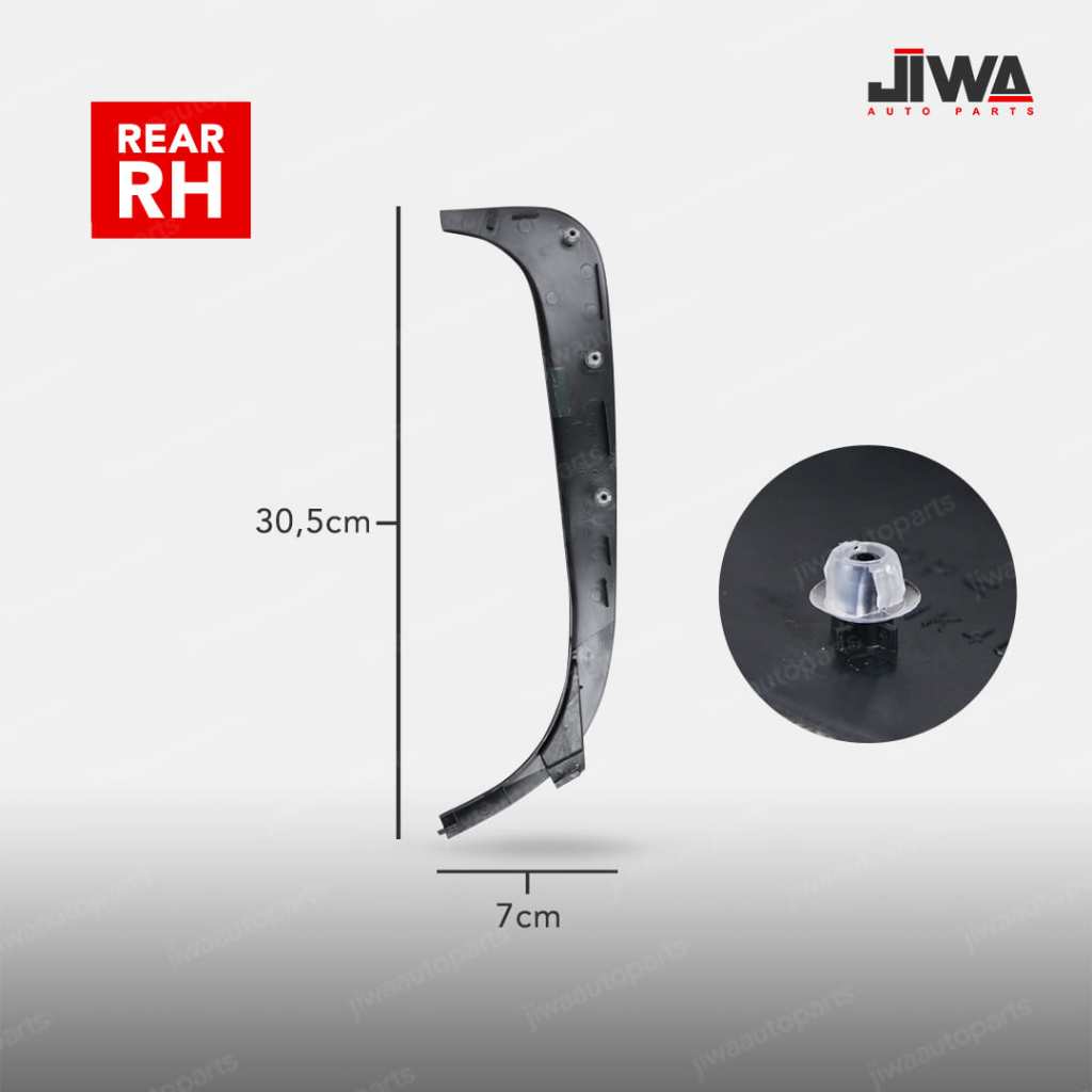 Jiwa Auto - Garnis List Lis Kaca tu Belakang Canter PS125 PS110 Aksesoris Mobil Box