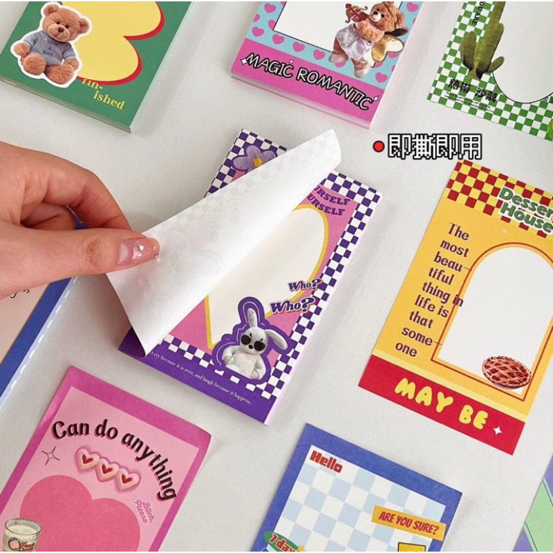 

80 Lembar Memopad Retro motif korean ins