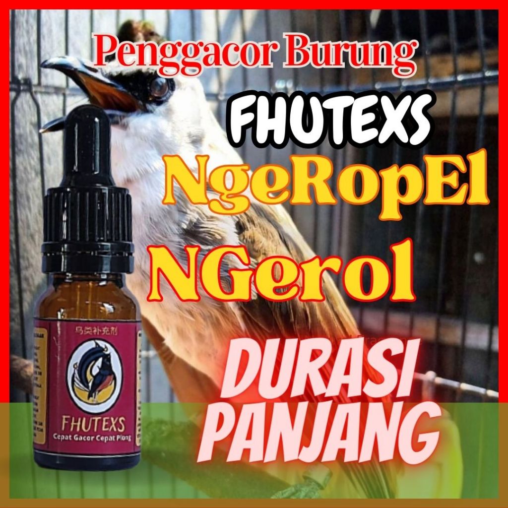 Vitamin Burung Trucukan Fhutexs / Doping Burung Trucukan / Penggacor Burung Trucukan / Doping Burung