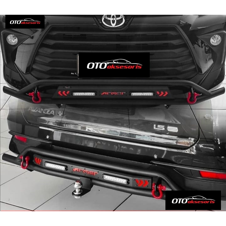 Paket Tanduk + Towing Belakang Armor All New Avanza 2022 2023 2024