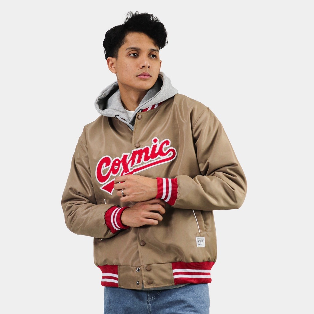 Cosmic Jacket Varsity CRAWLERS CREAM