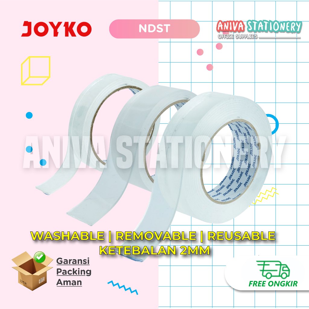 

JOYKO NANO DOUBLE SIDE TAPE PITA PEREKAT DUA SISI