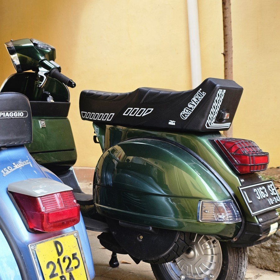 Jok Original Yankee Nisa Camel Vespa Npx Px Ps Exclusive Black