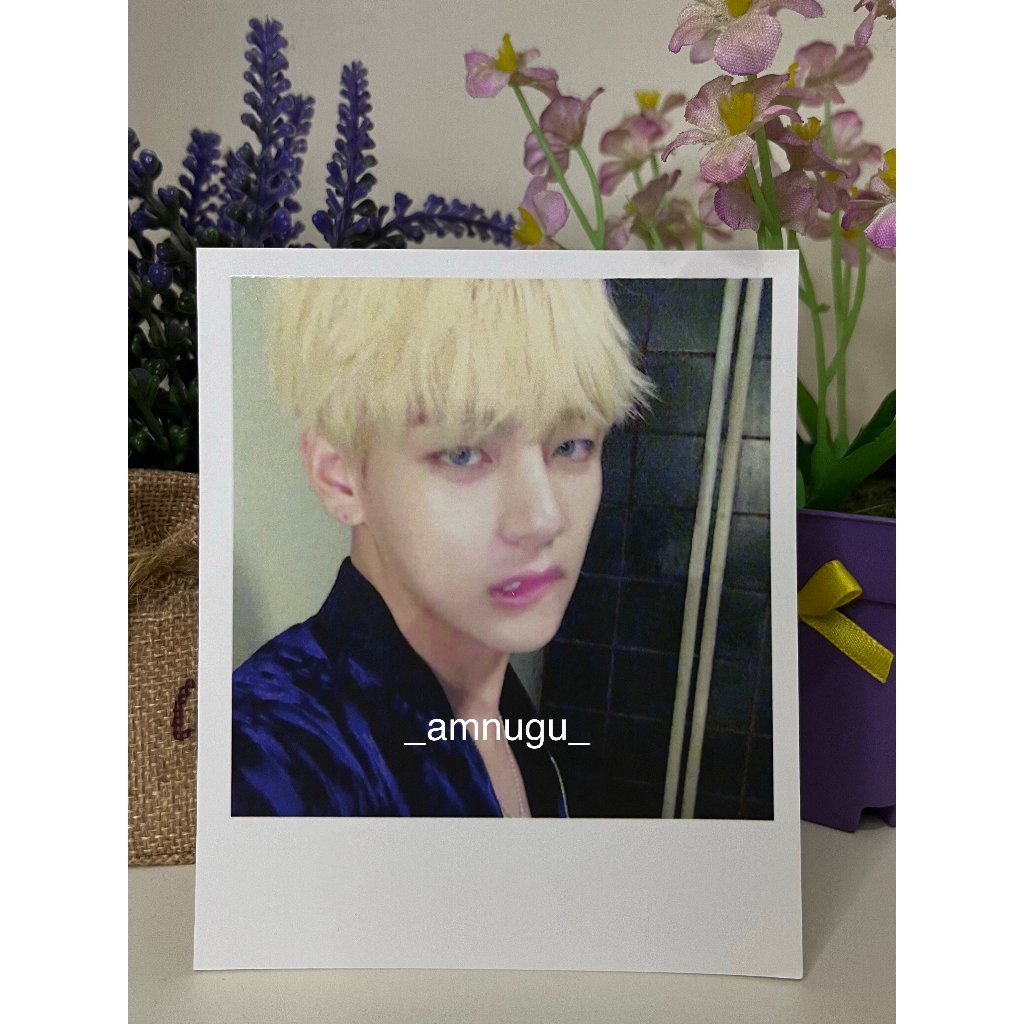 BTS WINGS ALBUM PHOTOCARD POLAROID PC V SUGA OFFICIAL