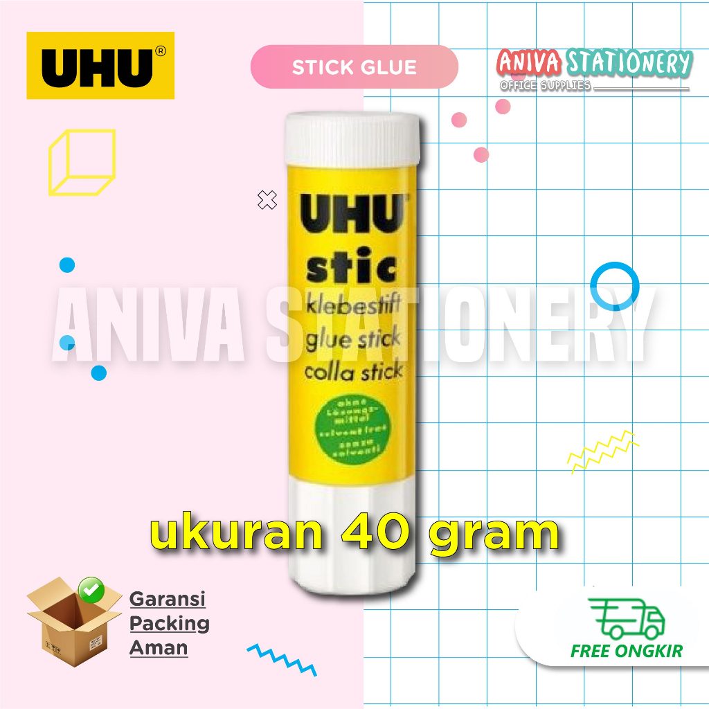 

UHU STIC GLUE STICK 40 GRAM LEM STIK