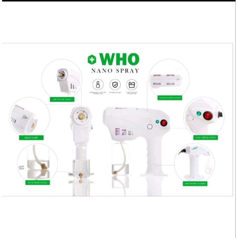 Bleezy Spray Gun WHO NANO SPRAY DISINFECTANT PORTABLFREE DIVERSEY