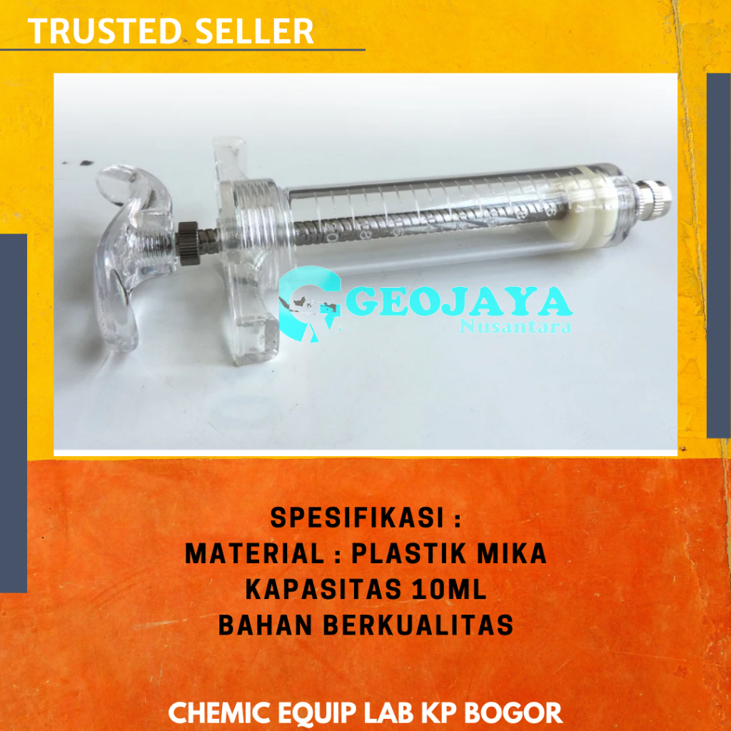 VETERINARY SYRINGE SPUIT MIKA 10ML ALAT SUNTIK SYRINGE