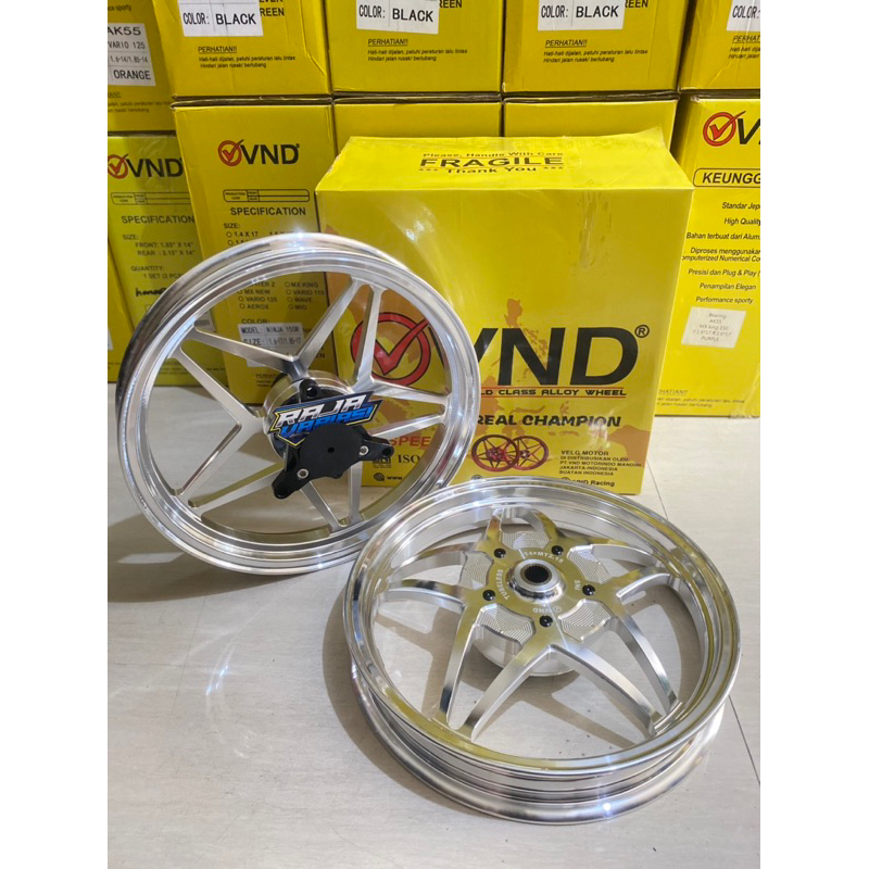 Velg Vnd V Speed 1.85x14 2.15x14 Aerox Old/ Aerox New Connected Asli VND VELG VND V SPEED BINTANG AE