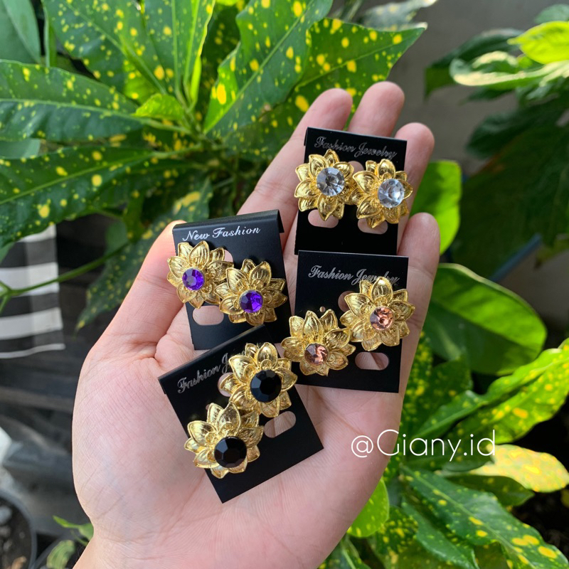Anting Alpaka Permata Melati / Anting Alpaka / Subeng Alpaka / Anting Bali / Earrings