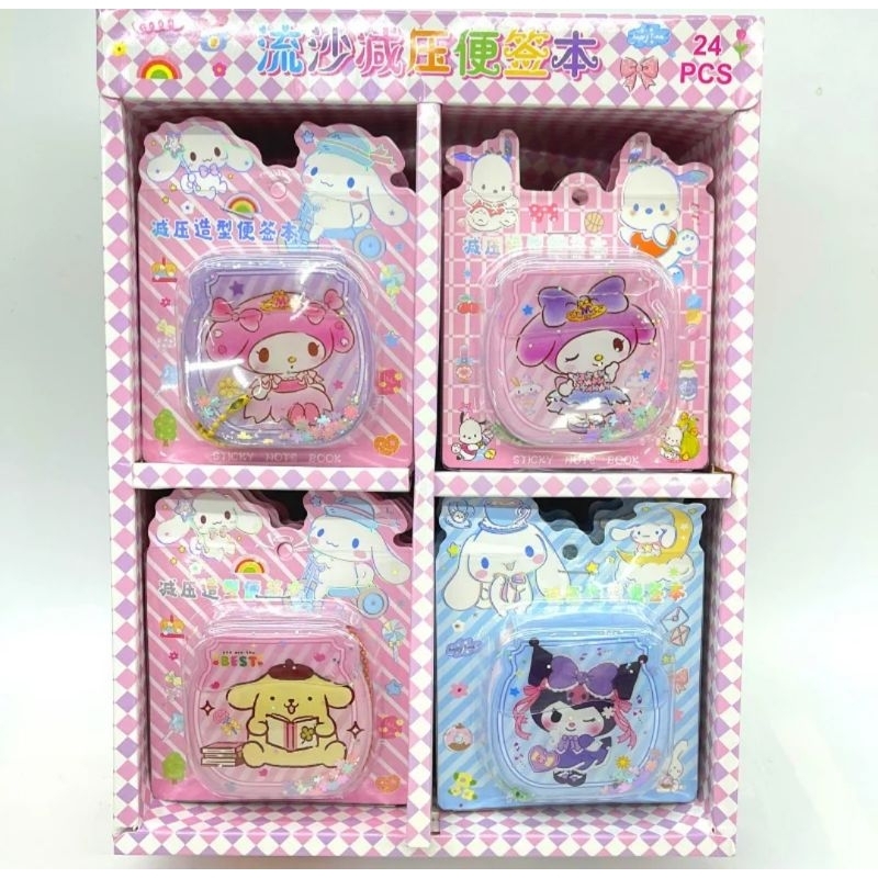 

Lovely- Sticky note air sanrio lucu / Buku Note air sanrio