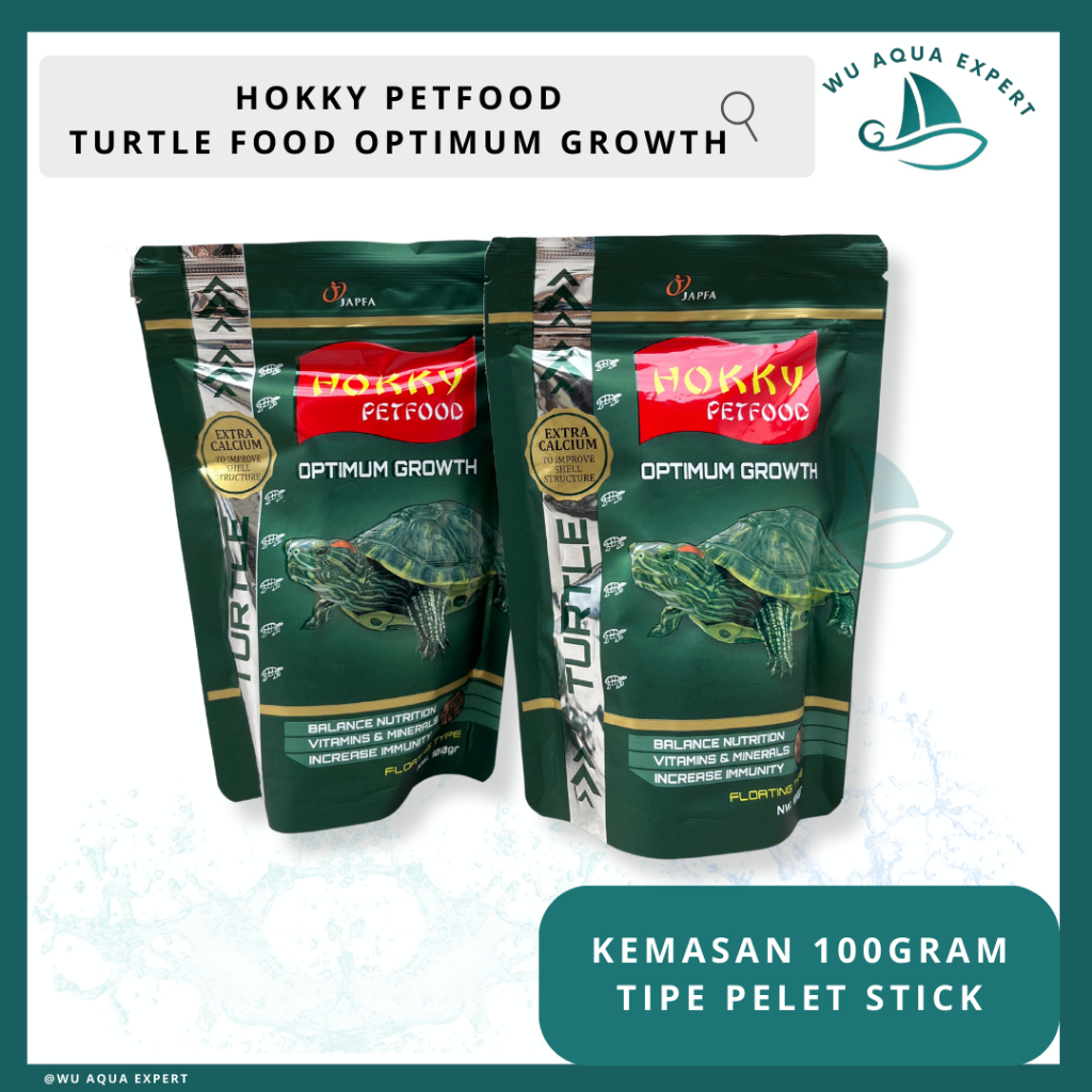 Hokky Pet Food Turtle Stick 100gr Japfa Kura Kura Pelet Hoky Hokky Pakan Makanan Reptile Reptil Tort