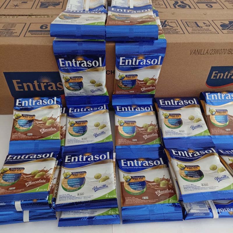 

Entrasol Renceng 20gr Rasa Vanilla dan Cokelat isi 10 Sachet