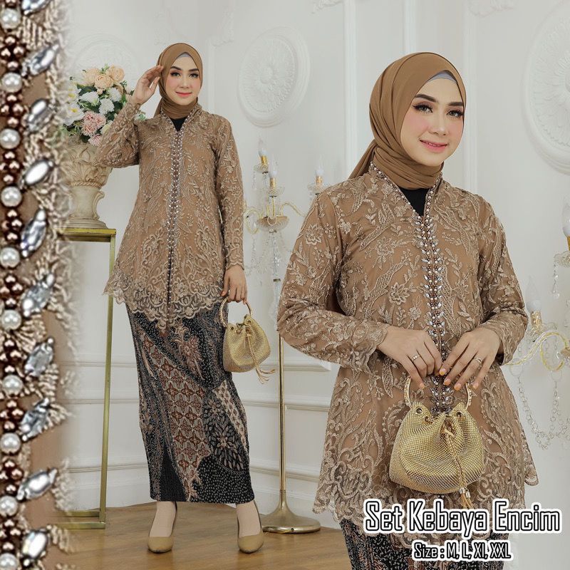 Setelan kebaya modern payet terbaru / kebaya busui payet mewah / kebaya wisuda modern / Atasan kebay