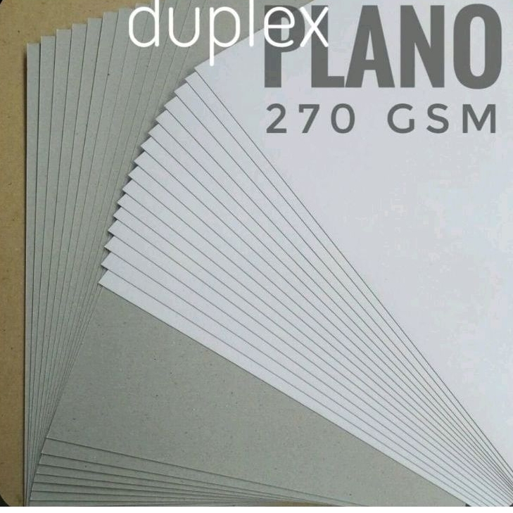 ( 5 Lembar ) Kertas Duplex Duplek 270 GSM Ukuran Plano 79 Cm X 109 Cm