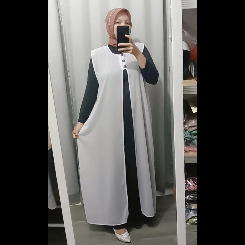 AMIRA Cardigan panjang tanpa lengan
