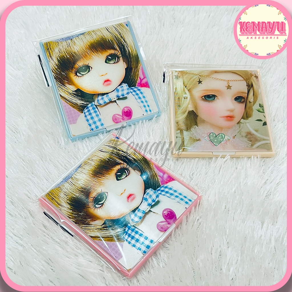Kaca Cermin Lipat Mini Gambar 3D