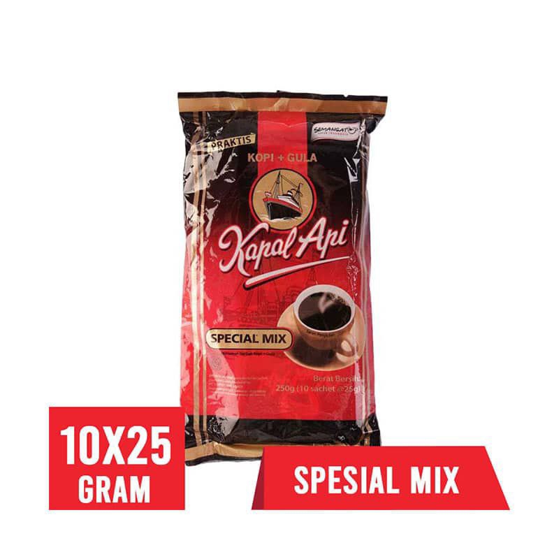 

Kopi Kapal Api Special Mix Kopi 10x 23gr/25gr - [10 pcs/ 25 g/ 23 g]