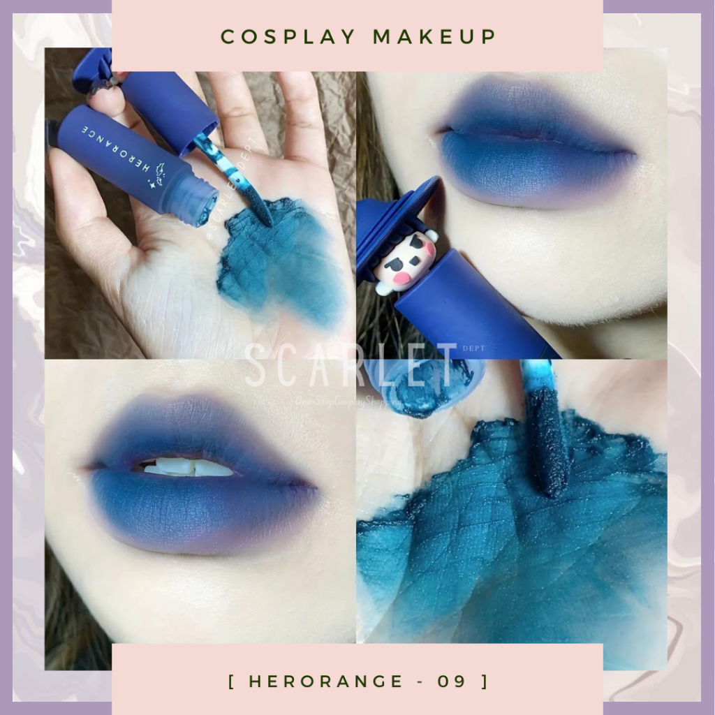 SCARLETDEPT || HERORANGE -- Lipstick Matte Velvet Magic Cute Halloween Cosplay Makeup