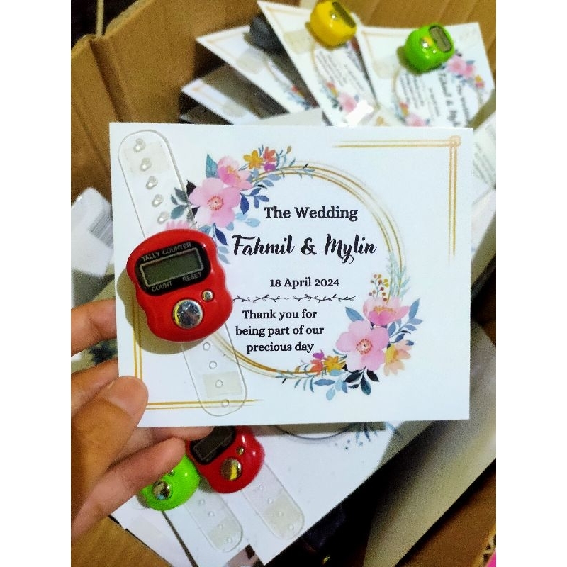 Souvenir Tasbih Digital Free Desain // Tasbih Digital // Souvenir Nikah Unik // Souvenir Nikah Aesth