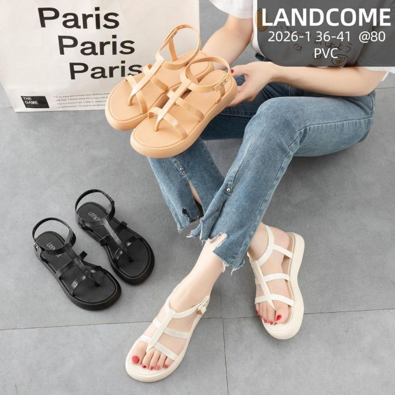 ALULA Jelly 2026-1 Sandal wanita import Marissa 3 Cm
