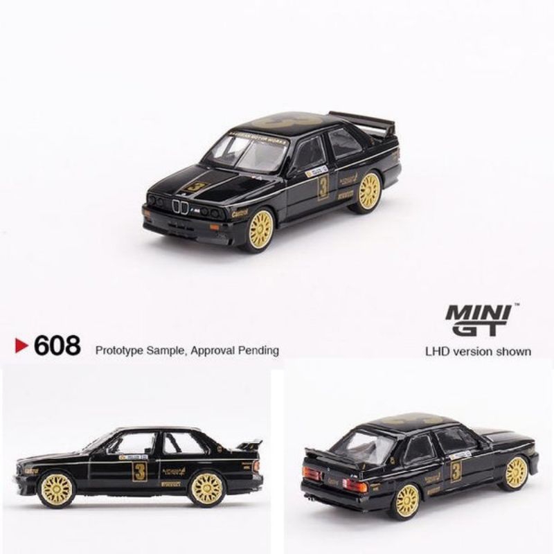 Mini GT BMW M3 #3 JPS Team BMW1987 ATCC Championship Winner - Australia Exclusive